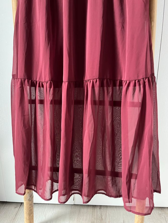 Magnifique robe bohème bordeaux - photo numéro 3