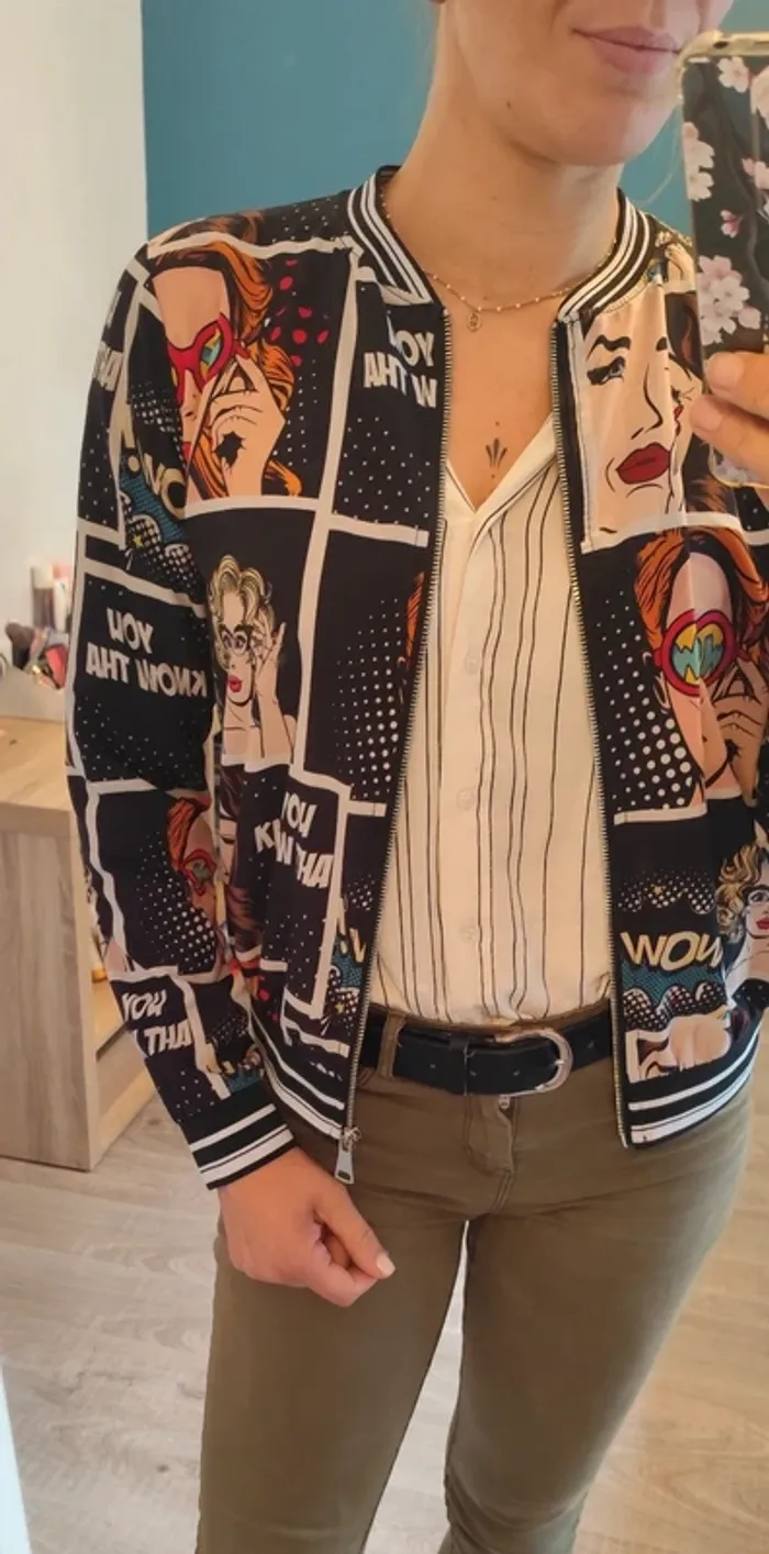 Veste légère imprimé - photo numéro 4