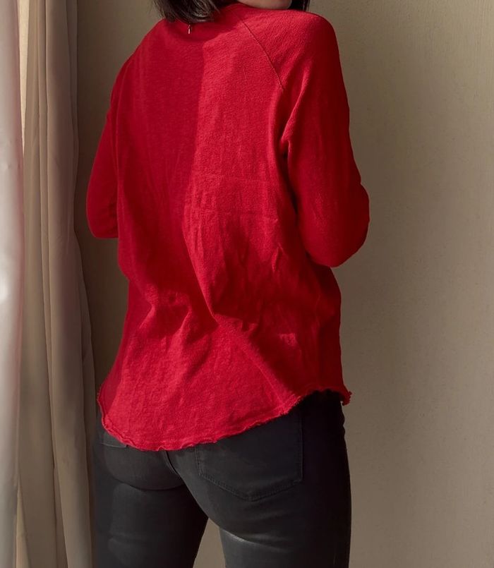 Haut rouge Sud Express taille M très bon état - photo numéro 2