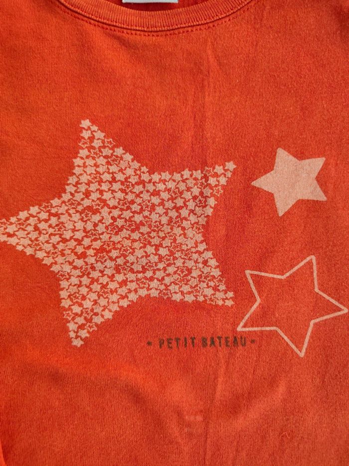 T-shirt étoile manche longue couleur brique 🍂 - photo numéro 3