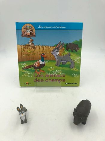 Livre + figurines Altaya les animaux de la ferme N•9 les animaux des champs