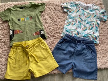 Lot de 2 ensembles tee-shirts manches courtes et short Influx 24 mois