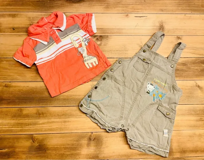 Ensemble coloré vintage 3 mois