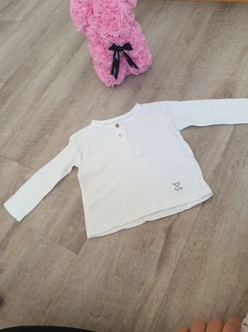 T-shirt manches longues mango 12/18m