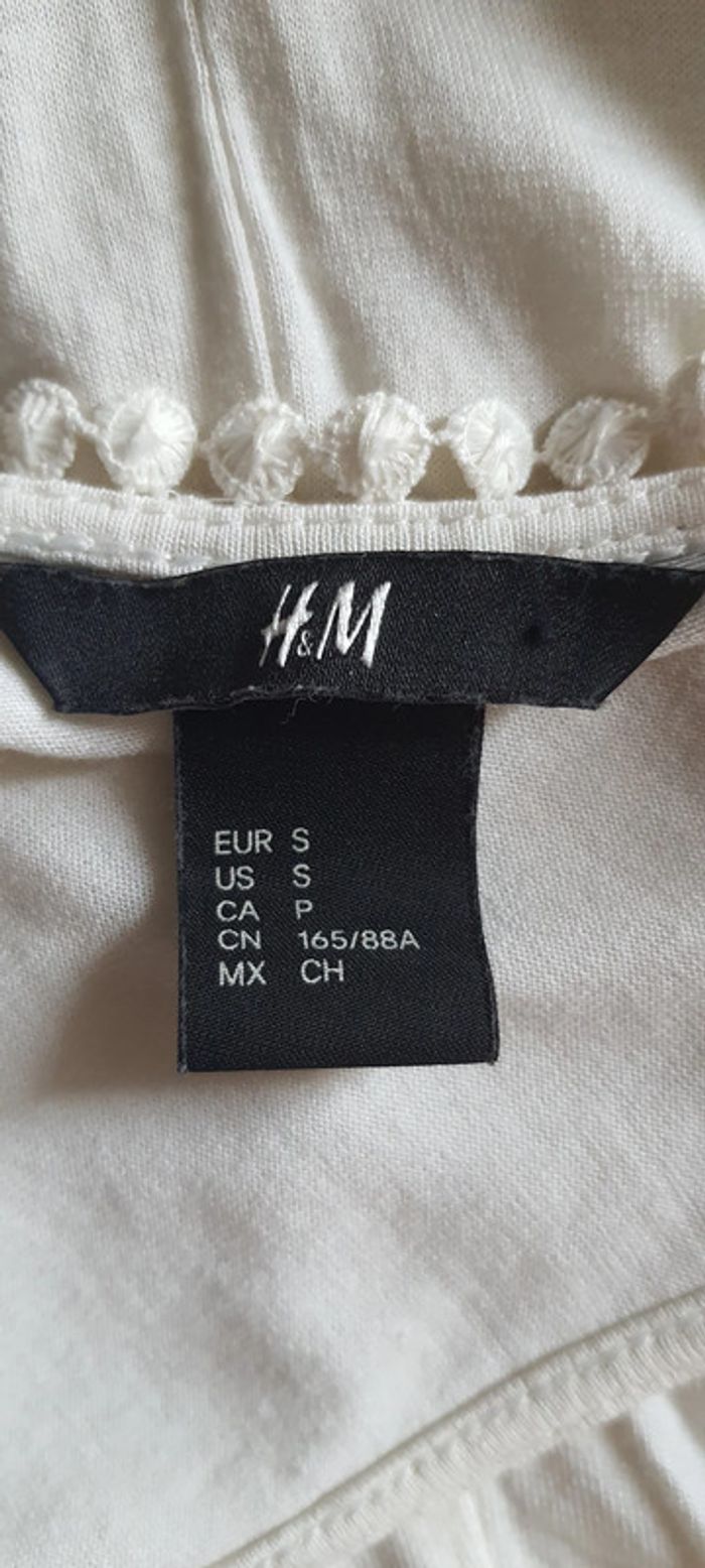 Top crème "H&M" taille S - photo numéro 4
