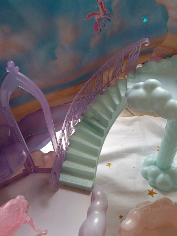 Barbie mattel royaume kingdom nuage magic féerique licorne unicorn poupée doll Pegasus castillo - photo numéro 7