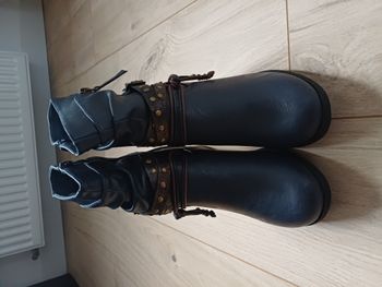 Bottines bleues style Bohème - Taille 39 - Doublées chaud - État Neuf