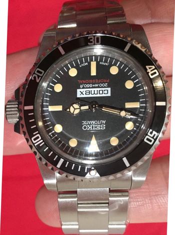 ✅NeUF MAGNIFIQUE MONTRE MARQUE SElKO COMEX VINTAGE AUTOMATIQUE MODELE COMEX 5513 5514 BOITIER 39.5MM