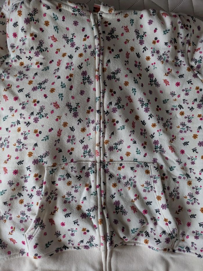 Veste en molleton fleurie fille 12 ans Tape à l'oeil - photo numéro 3