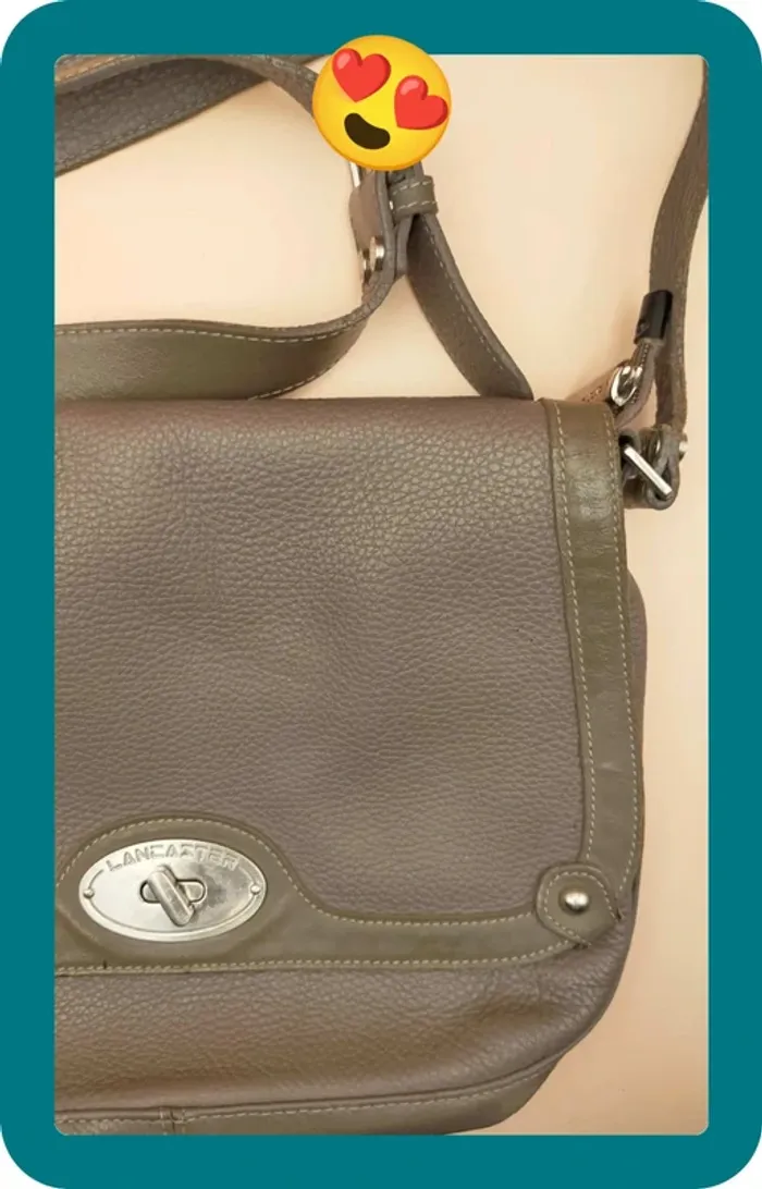 Sac à main Lancaster, beige - photo numéro 8