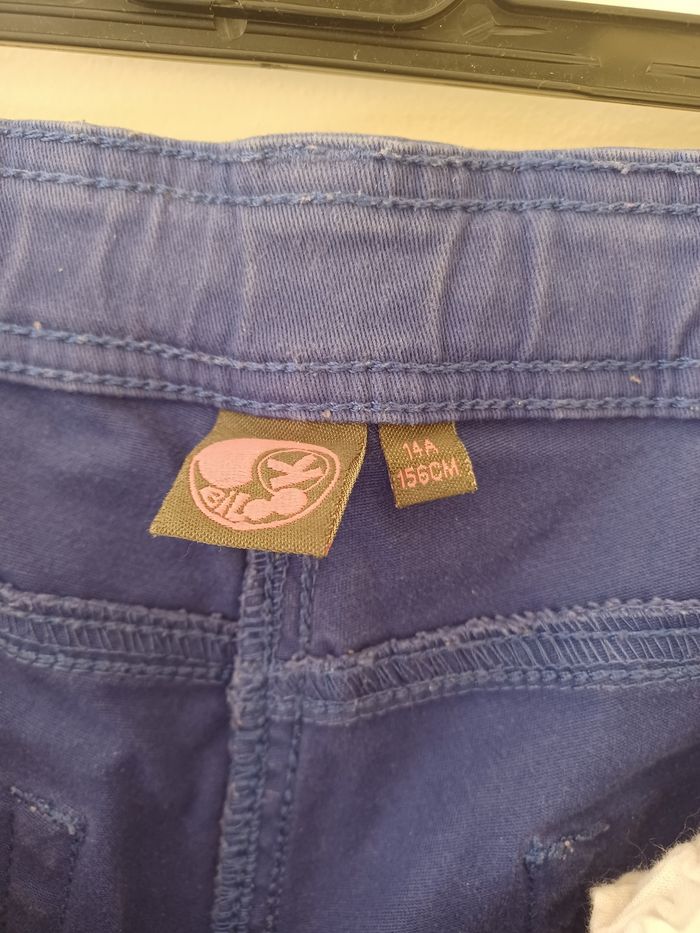 Jeans couleur bleu dur fille bilook 14 ans - photo numéro 8