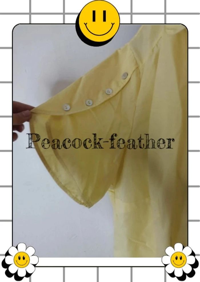 Chemisier jaune neuf vintage 6 - photo numéro 5