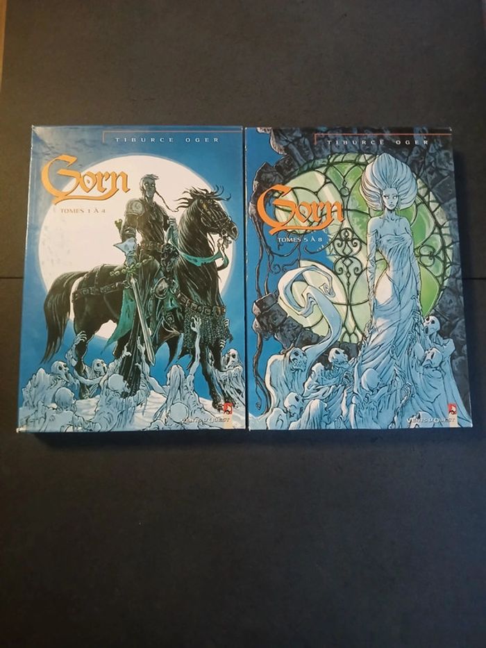 Lot de 2 coffret 4 bd gorn, 1 à 8