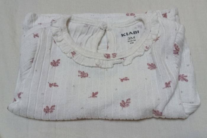 T-shirt blanc m.l / 3 mois