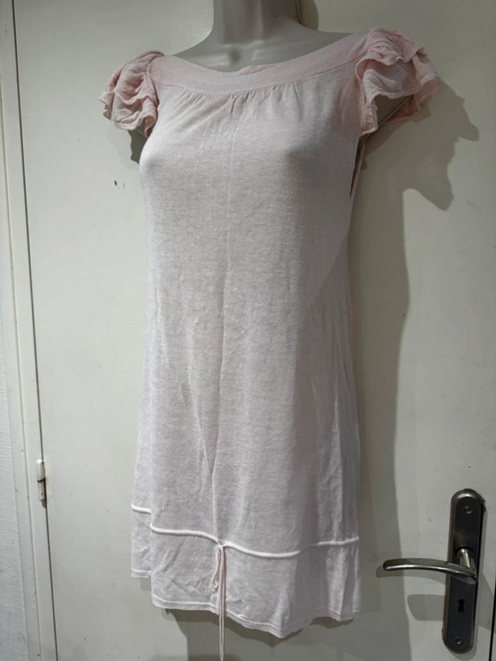 Robe rose transparente naf Naf Taille XS