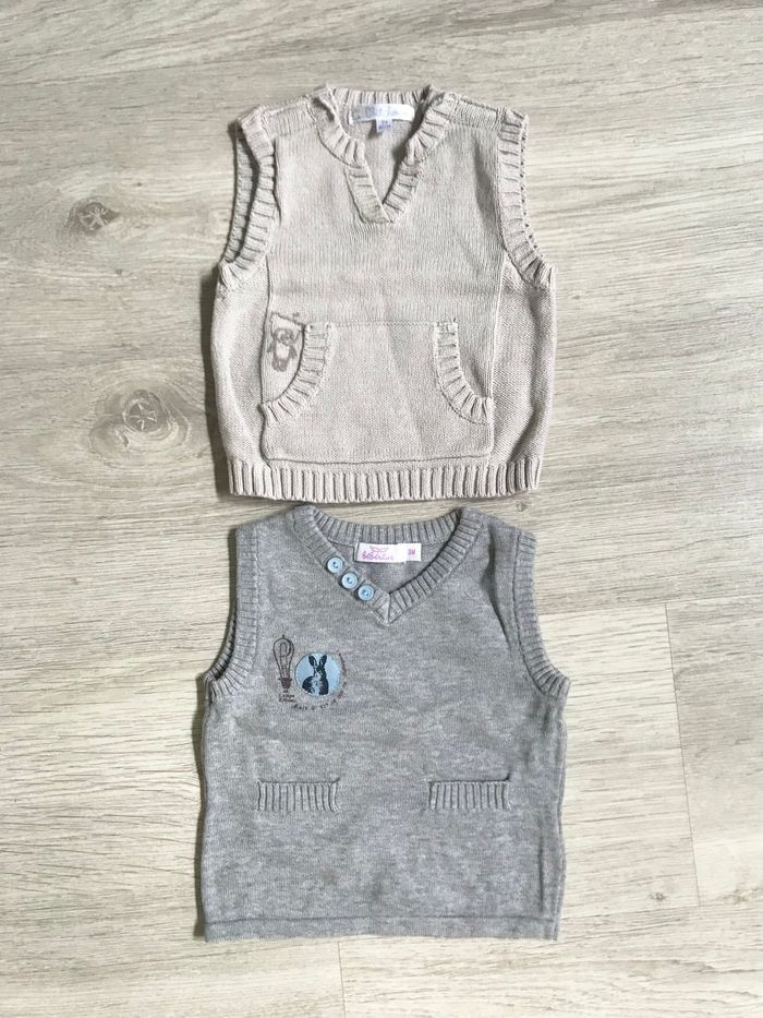 2 gilets 3 mois (Kitchoun-Bébérêve)