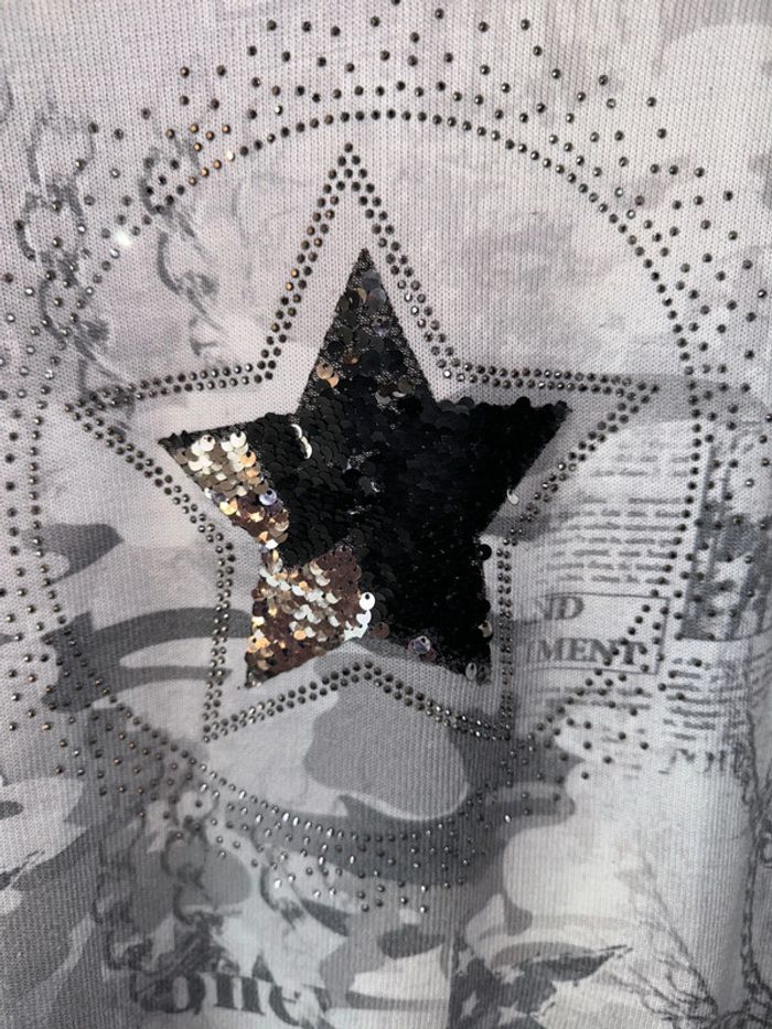 Pull fin l’étoile mixte, guérit, strass , taille unique - photo numéro 2