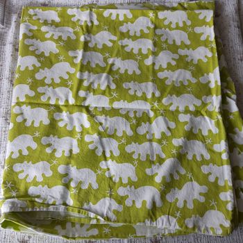 Housse couette seule 110x125 IKEA imprimé hippopotames