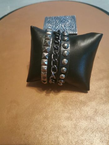 Bracelet style punk triple motifs