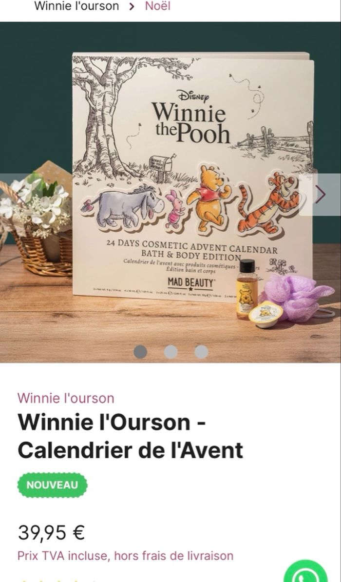 Calendrier de l’Avent MAD Beauty neuf Winnie - photo numéro 4