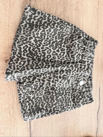 Jupe short léopard