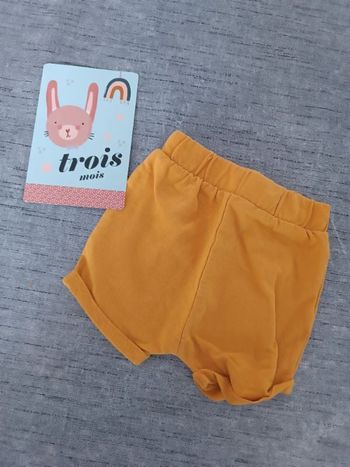 Short bébé garçon 3 mois
