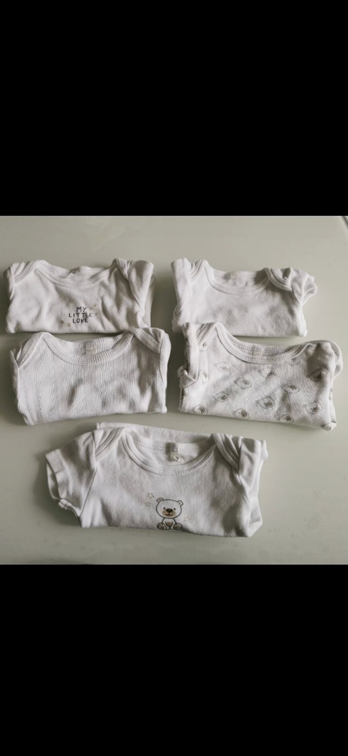 Bodies manches courtes taille 3 mois
