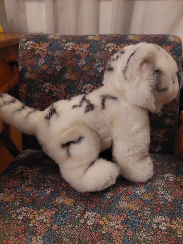 Nature planet - peluche bébé tigre blanc - photo numéro 5