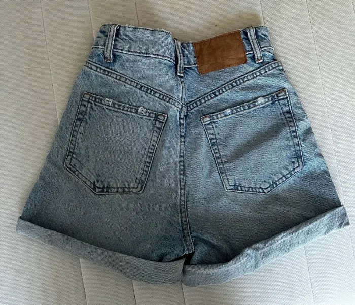 short zara en jean - photo numéro 3