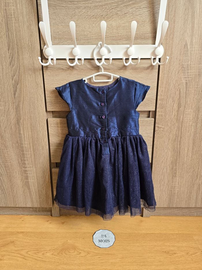 Vêtement Bébé Fille - Robe bleu - Tissaia - 24 mois - photo numéro 6