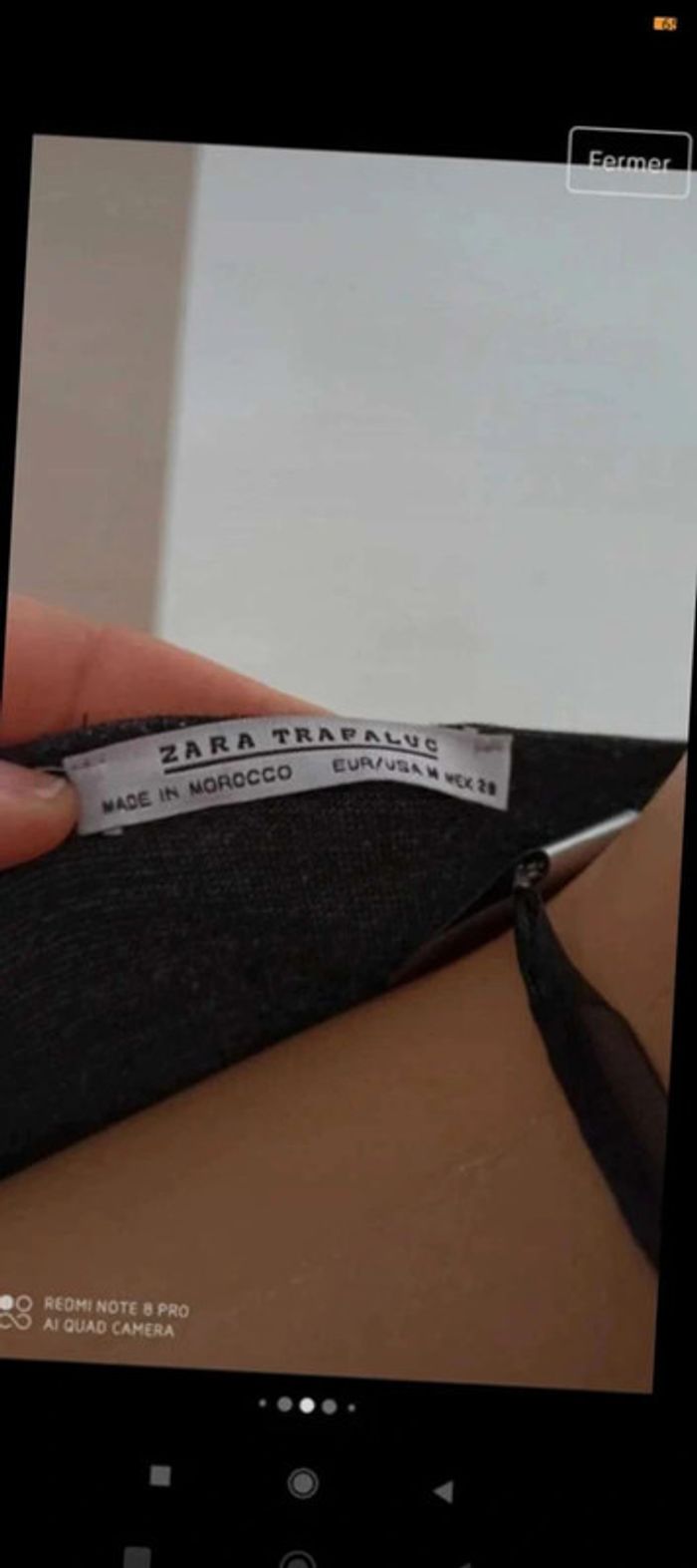 Tee shirt gris  taille  M zara trafaluc - photo numéro 4