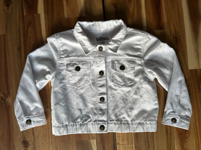 Veste Jean Blanche Gémo 24 Mois