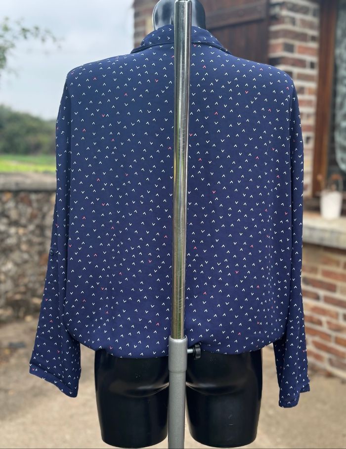 Blouse à motif cache-cœur – Taille 44 – La Halle - photo numéro 4