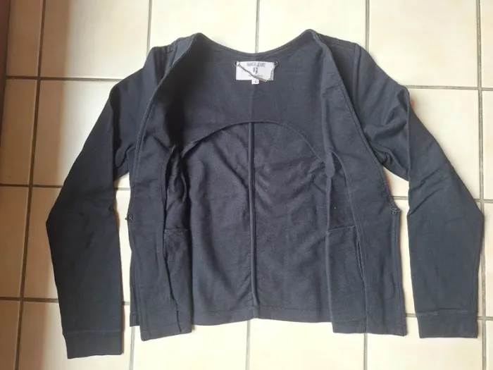 Gilet court noir en coton Garcia Jeans Taille S - photo numéro 2