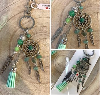 Bijou de sac en pierre naturelle aventurine