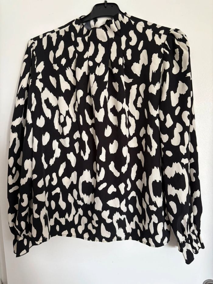 🐆 Blouse imprimée léopard noir & blanc - Shein - Taille L