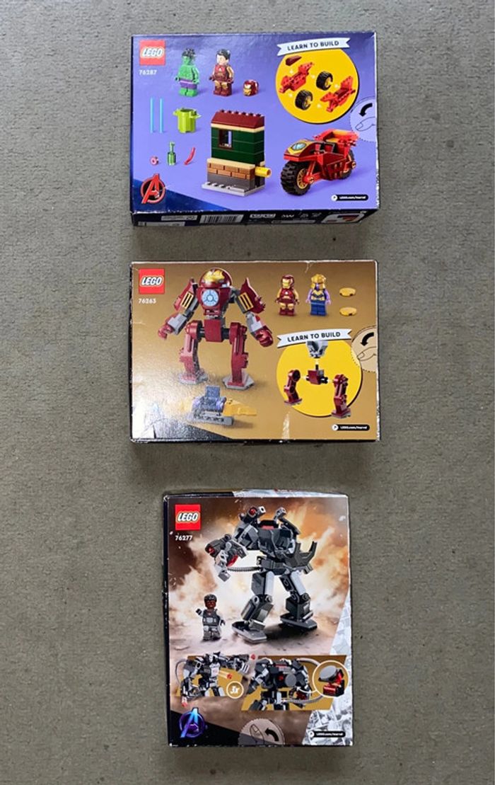Lot X3 Lego Marvel 76263 + 76277 + 76287 NEUF - photo numéro 2