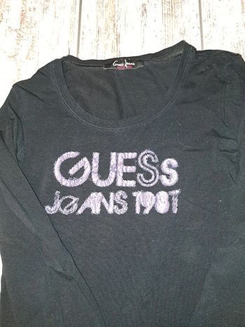 T shirt manches longues guess