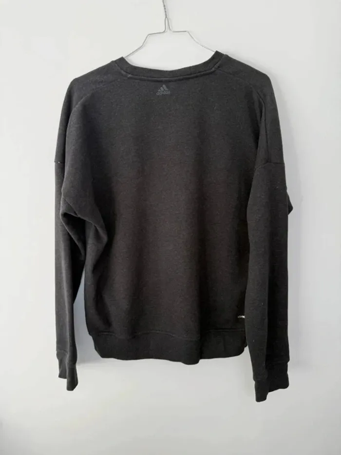 Sweat Adidas femme gris et rose taille S - photo numéro 3