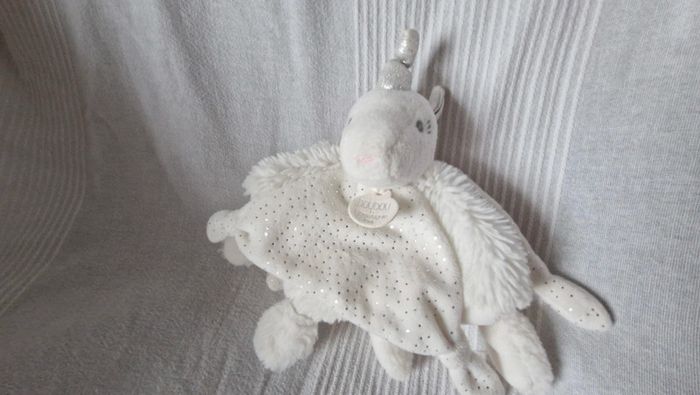 Doudou plat blanc Licorne Doudou et compagnie - photo numéro 6