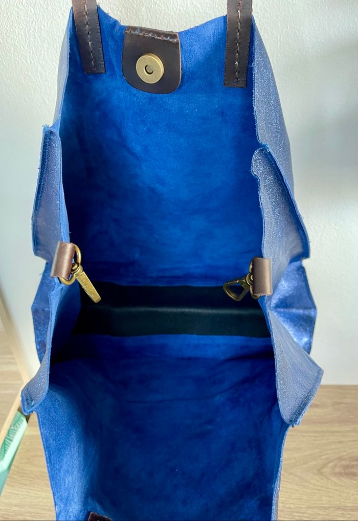 Sac à main en cuir italien multi fonctions - photo numéro 4