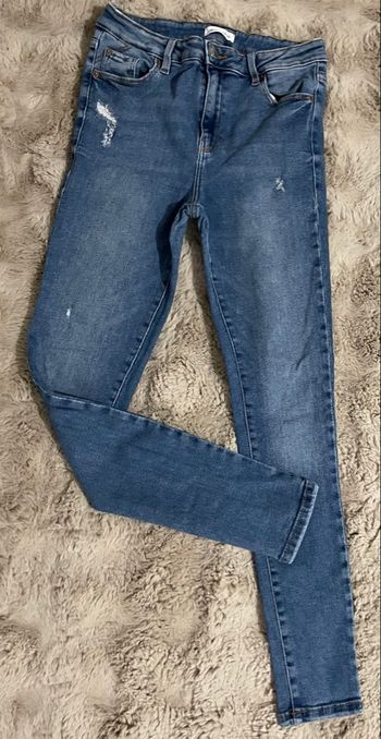 Jean Cache Cache Jean Style Slim Femme Taille 38