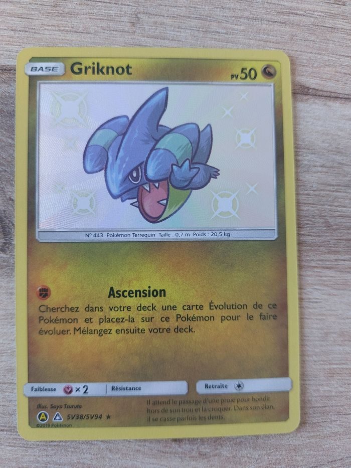 Carte pokemon Shiny Griknot SV38/SV94 Destinées occultes