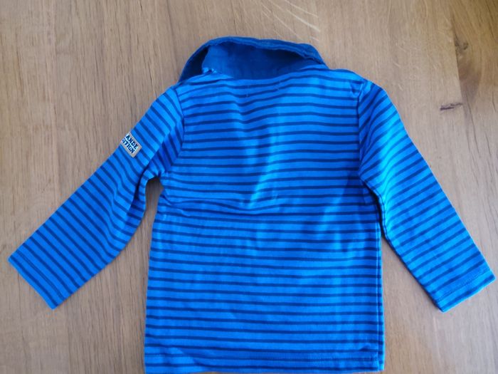 Polo ML rayé bleu Tissaia 12 mois - photo numéro 2