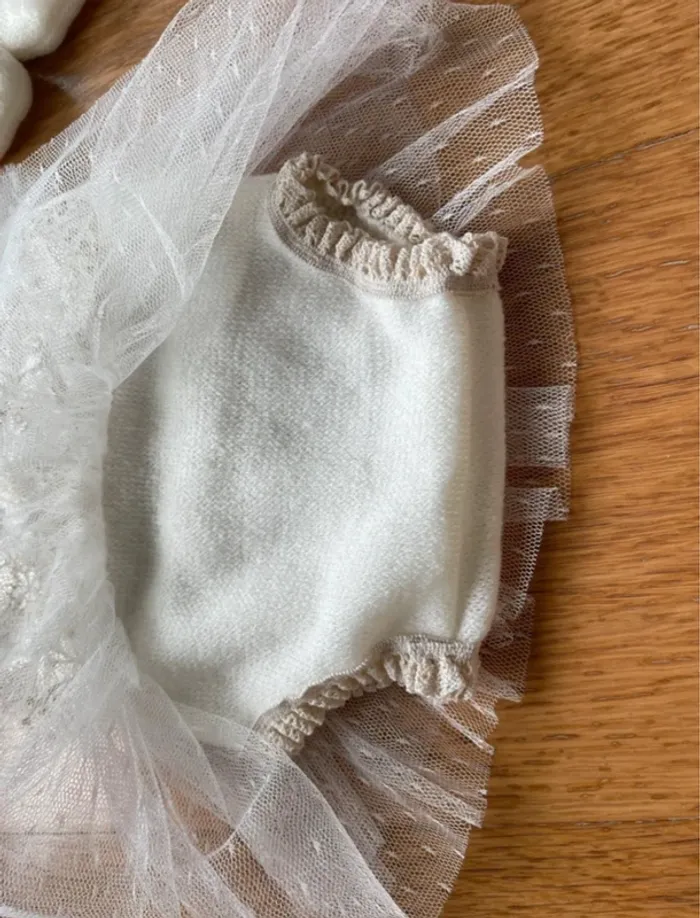 Robe bloomer bébé fille 1 mois – cérémonie / baptême – neuve SHEIN - photo numéro 4