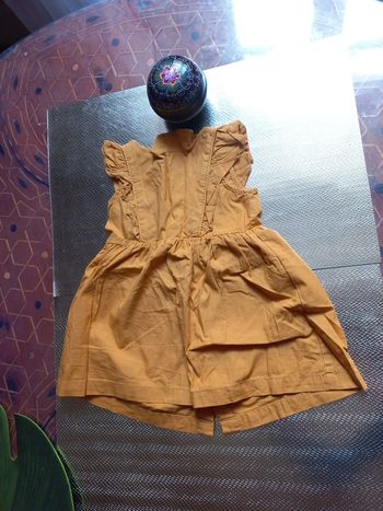 Belle robe été 9 mois ocre