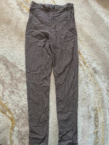 Pantalon droit skinny rayures