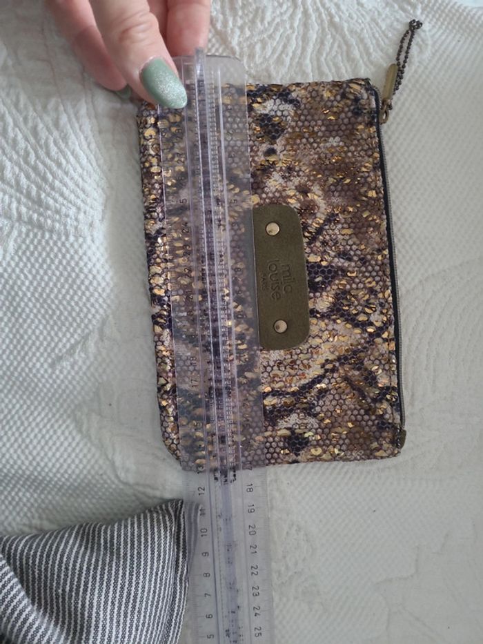 Petite pochette mila louise kaki - photo numéro 2