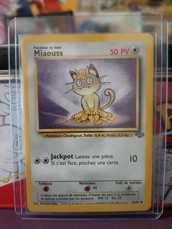 Miaouss 1ère Édition - Jungle - 56/64 - Carte Pokémon Française