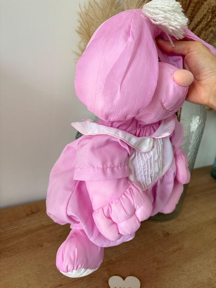 Chien rose puffalumps 35 cm - photo numéro 7